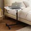 Mesa Lateral Transfronteriza Sala de Estar Antigua Móvil Mesa de Café Pequeña con Ruedas Mesa de Noche Mesa Lateral para Sofá Mesa para Laptop de Cama