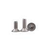 Acero inoxidable 304 cabeza plana Ranura Plum tornillo antirrobo M3M4M5M6M8M10 cabeza avellanada cabeza plana tornillo flor de ciruelo