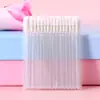Pincel para Lábios Oco Flocado Atravessando Fronteiras com Design Chanfrado, Não Solta Fios, Sem Cheiro Pincel para Mousse de Cílios, Pincel para Batom e Gloss Labial