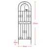 Soporte Decorativo para Flores de Jardín, Enrejado Trepador para Plantas Verdes, Estructura de Hierro para Trepar Plantas, Enrejado de Alambre de Hierro para Exteriores