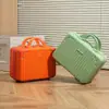 Maleta Pequeña de 14 pulgadas Estuche Cosmético Mini Retro Caja Pequeña Bolso de Mano Bolsa de Almacenamiento Caja con Contraseña Mini Maleta