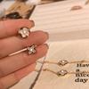 Pulseira Feminina de Luxo Leve e Sofisticada Nova de Alta Qualidade Diamante em Formato de Burro Quatro Flores Trevo de Quatro Folhas Atacado Dropshipping