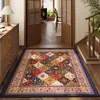 Alfombrillas Retro Americanas para Entrada de Casa Son Lavables, Fáciles de Cuidar, Resistentes al Desgaste y a las Manchas Alfombrillas de Cristal Terciopelo para Puerta de Entrada