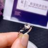 Anillo de plata 925 de joyería Caibao con incrustaciones de piedras, ideal para hacer uno mismo.