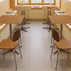Mesas e Cadeiras de Madeira Maciça Minimalistas Modernas para Café, Sofás de Canto para Refeições Comerciais, Conjunto de Mesas e Cadeiras de Jantar com Entrega Incluída
