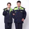 Overoles de invierno para hombre engrosados resistentes al desgaste ropa de protección laboral para fábrica de reparación de automóviles traje a prueba de frío cálido overoles de taller chaqueta acolchada de algodón