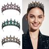 Tiara de Reina Nupcial Europea y Americana Accesorios para el Cabello Amazon Más Vendido Rendimiento Pasarela Aleación Diamante Tiara Accesorios para Vestido
