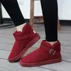 Botas de Nieve para Hombre Talla Grande 48 Noreste, Nuevo Estilo Invierno 2026, Piel y Piel Integradas, Forradas de Felpa, Zapatos de Algodón Estilo Pan de Jengibre Cálidos para Pareja, Talla 47