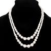 Collar de marca grande de Europa y Estados Unidos, collar de perlas dobles con diamantes de temperamento coreano, fabricantes al por mayor 9142