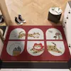 Capacho de Entrada, Tapete de Pé Antiderrapante, Resistente à Sujeira, Lavável, Personalizável, Durável, Tapete de Laço de Seda Resistente à Sujeira para Entrada