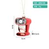 Decorações de Natal criativas carro falso mochila escolar câmera pequeno pingente vidro pintado pingente de decoração de árvore de Natal