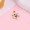 Acessórios de joias de liga metálica com gota de óleo DIY: Veleiro com tema oceânico, âncora, boia salva-vidas, pingentes de farol, acessórios para pulseira e brinco