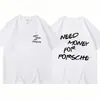 Camiseta de Verão Moda Masculina e Feminina Algodão Novel Manga Curta Solta Respirável Camiseta Casual Street Wear