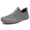 Zapatos informales de verano para hombre, transpirables, de malla, para senderismo al aire libre, con plataforma de comercio exterior, para caminar y correr.