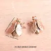 Nova Alça de Porta Criativa Estilo Chinês Retrô de Latão Mosca Gancho de Metal de Inseto Divertido para Puxador de Porta de Guarda-Roupa Armário