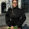 Casaco Trench Versátil para o Dia a Dia Feminino, Design de Nicho Estilo Francês, Outono e Inverno, Corte Solto Emagrecedor, Cintura com Amarração, Manga Longa, Gola Lapela
