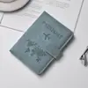 Capa de Passaporte em Couro PU em Estoque com Fivela, Multifuncional, Durável, Anti-Magnético, Antifurto, Porta-Documento de Identidade Bolsa para Passaporte