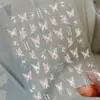 Colección de Pegatinas para Uñas Mariposa: Nuevas Calcomanías Adhesivas para Uñas de Mariposa Blanca Delgadas Flexibles con Relieve de Hada Nuevas de Moda al por Mayor