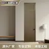 Fábrica de Procesamiento de Personalización de Puertas de Madera Maciza con Cabecero de Puerta Puerta de Madera Estilo Tronco Habitación Simple Moderna Puerta de Dormitorio Puerta sin Pintura