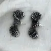 Novos Brincos Torcidos Exquisitos de Lã Colorida Feitos à Mão Design de Nicho de Alta Qualidade Brincos Dopamina para Mulheres