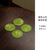 Posavasos Redondo de Montaña para el Hogar, Mesa de Té, Mesa de Café, Tapete Aislante Cuadrado, Tetera China de Doble Cara, Tapete Antideslizante, Accesorios para Juego de Té