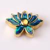Nova liga de óleo gota de dupla camada através-buraco hairpin acessórios diy imitação azul cloisonne antigo pulseira colar jóias