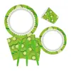 Decoración de Fiesta de Cumpleaños Temática de Kiwi Plato de Frutas Plato de Papel Desechable Vaso de Papel Arreglo de Vajilla de Frutas de Verano