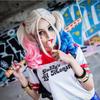 Fabricantes directo escuadrón suicida Harley Quinn escuadrón suicida Cosplay feo ropa completa