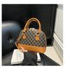 Vintage Viajero Texturizado Casual Gran Capacidad 2025 Moda Verano Nuevo Elegante Hombro Cruzado Portátil Bolso Concha