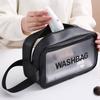 Estilo K de Estilo Ins Bolsa de Tocador Impermeable Esmerilada de PVC Bolsa de Cosméticos Cosméticos y Productos para el Cuidado de la Piel Bolsa de Cosméticos Bolsa Organizadora de Cosméticos