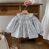 Nuevos y Elegantes Tops de Princesa Estilo Coreano para Bebés Niñas, Camisas con Ribete de Encaje, Camisas Florales y Camisas de Muñeca para Niñas Pequeñas