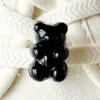 Marca de moda de dibujos animados hebilla para cordones de zapatos diy accesorios para zapatos decoraciones para cordones de zapatos hebilla de zapato oso negro genial hebilla para cordones de zapatos desmontable