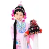 Tocado de Ópera Femenino Hua Dan Juego Completo Drama Tsing Yi Hua Dan Tocado Baotou Flor de Cabeza para Miss Baotou Tocado