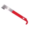 Raspador Popular de Cola de Cerdo de Amazon, Raspador Curvo de Cola de Acero Inoxidable, Cuchillo de Cola de Cerdo en Forma de J para Raspar Cera de Abejas y Palanquear Panales de Abejas