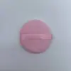 Almofada de pó solto de fábrica, almofada de pó flocada redonda e triangular, almofada de cushion, esponja de maquiagem, almofada de pó de algodão não absorvente