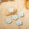 Joyería para Arte de Uñas Camelia Perlada Estilo Chino Pintura de Perla Rosa Pétalos de Cinco Colores Flor de Loto Hadas Brotes de Resina