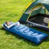 Saco de dormir exterior engrosado azul real para adultos, adecuado para acampar, senderismo, protección contra el frío, uso en coche, siesta, hotel y aislamiento de la suciedad