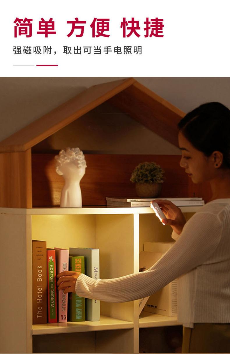 床头小夜灯卧室睡眠灯无线人体感应灯起夜家用过道婴儿喂奶护眼灯