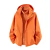 Chaqueta para Lluvia al Aire Libre Personalizada con Logo, Chaqueta Tres en Uno Cortavientos e Impermeable para Hombres y Mujeres, Ropa a Prueba de Tres Elementos para Viajes y Montañismo