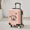 Maleta de equipaje de mano pequeña para distribución de comercio exterior, caja con contraseña linda, estuche de viaje para estudiantes, ligero y compacto de 14 pulgadas para llevar en cabina