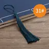 Atacado de Fábrica Ornamento Pendurado Estilo Antigo Marcador de Página Leque Festivo Tassel Colorido Embalagem Presente Cortina Pequeno Tassel