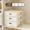Caja de Almacenamiento de Plástico para Ropa Interior Tres en Uno Organizador con Divisores Tipo Cajón Caja de Almacenamiento para Sujetadores y Calcetines para Dormitorio Estudiantil