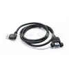 Cable de Datos USB 3.0 Am a USB Bm Curvo Derecho con Tornillo Fijo Adaptador de Cable de Extensión para Conexión de Pequeños Electrodomésticos