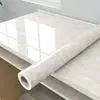 Adesivos de cozinha de mármore à prova de óleo Adesivos de parede de azulejos resistentes a altas temperaturas Coifa de fogão Gabinete à prova d'água Autoadesivo à prova de óleo