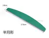 Directo de fábrica lima de uñas verde impermeable rombo doble cara pulido volante lavable resistente al desgaste uso repetido