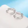 Novos Brincos de Textura com Design Geométrico Torcido Estilo Cool Brincos Simples e Exquisitos Joias de Orelha Femininas