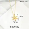 Collar Transfronterizo Chapado en Oro de 18 Quilates Estilo Japonés, Coreano, Europeo y Americano con un Toque de Lujo, Aretes de Zirconia de Libélula para Mujer, Joyería Duradera Que No Se Desvanece
