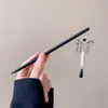 Nuevo Pasador de Estilo Chino con un Toque Vintage, Pasador de Madera Negra de Alta Gama para Mujer, Accesorio para el Cabello con Borla, Palillo para el Cabello, Nuevo Modelo 2026