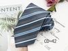 Corbata de negocios para hombre de 8 cm, disponible en fábrica. Corbata de mano profesional para entrevistas, corbata a rayas, de poliéster y seda jacquard para hombre.