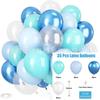 Amazon 35 Piezas Set de Globos Metálicos con Lentejuelas Fiesta Transfronteriza 12 Pulgadas Globos de Confeti Rayados Decoración de Boda